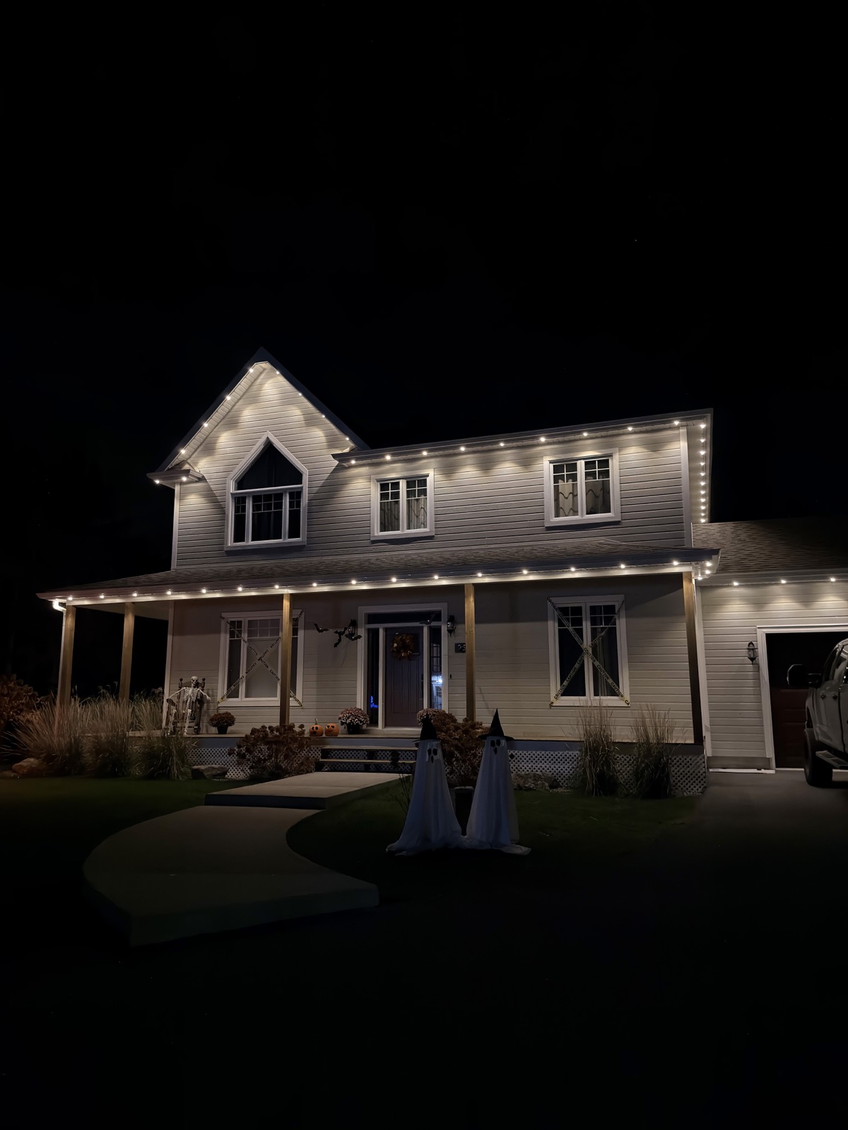 Projet d'installation de lumières LED permanentes Luminov