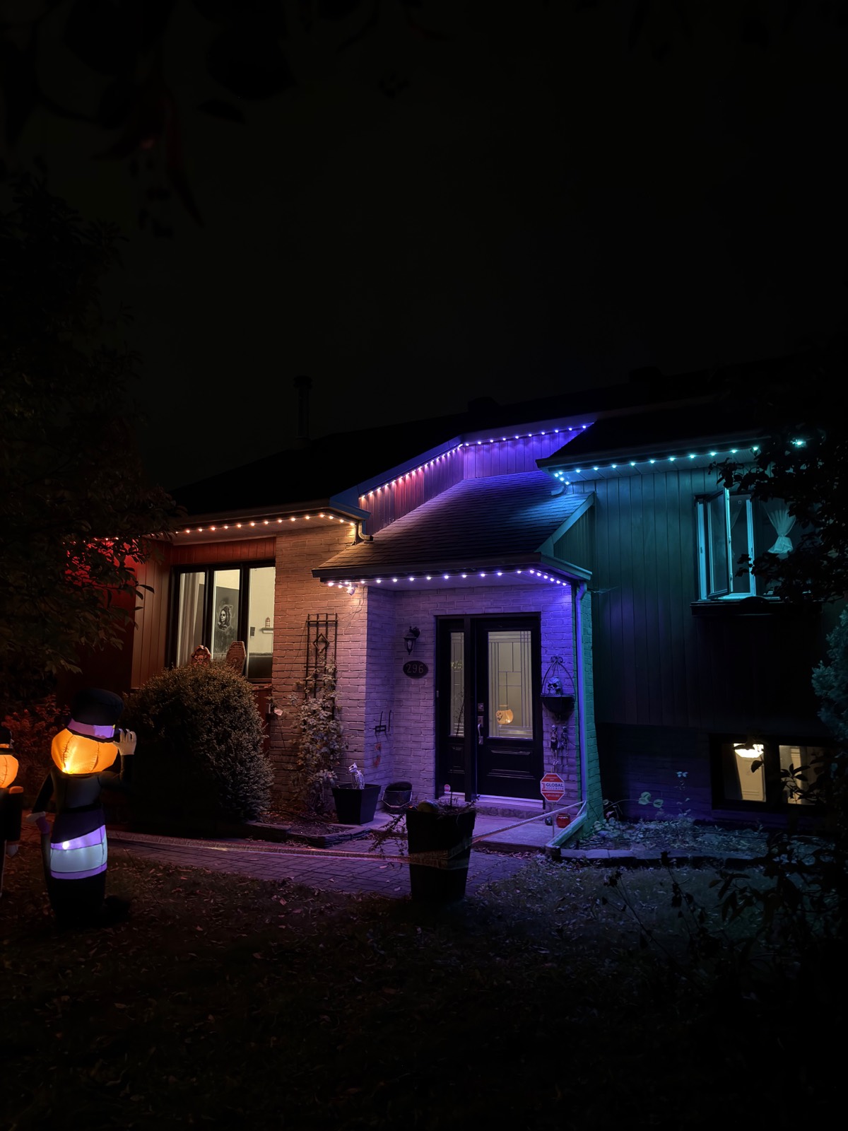 Projet d'installation de lumières LED permanentes Luminov