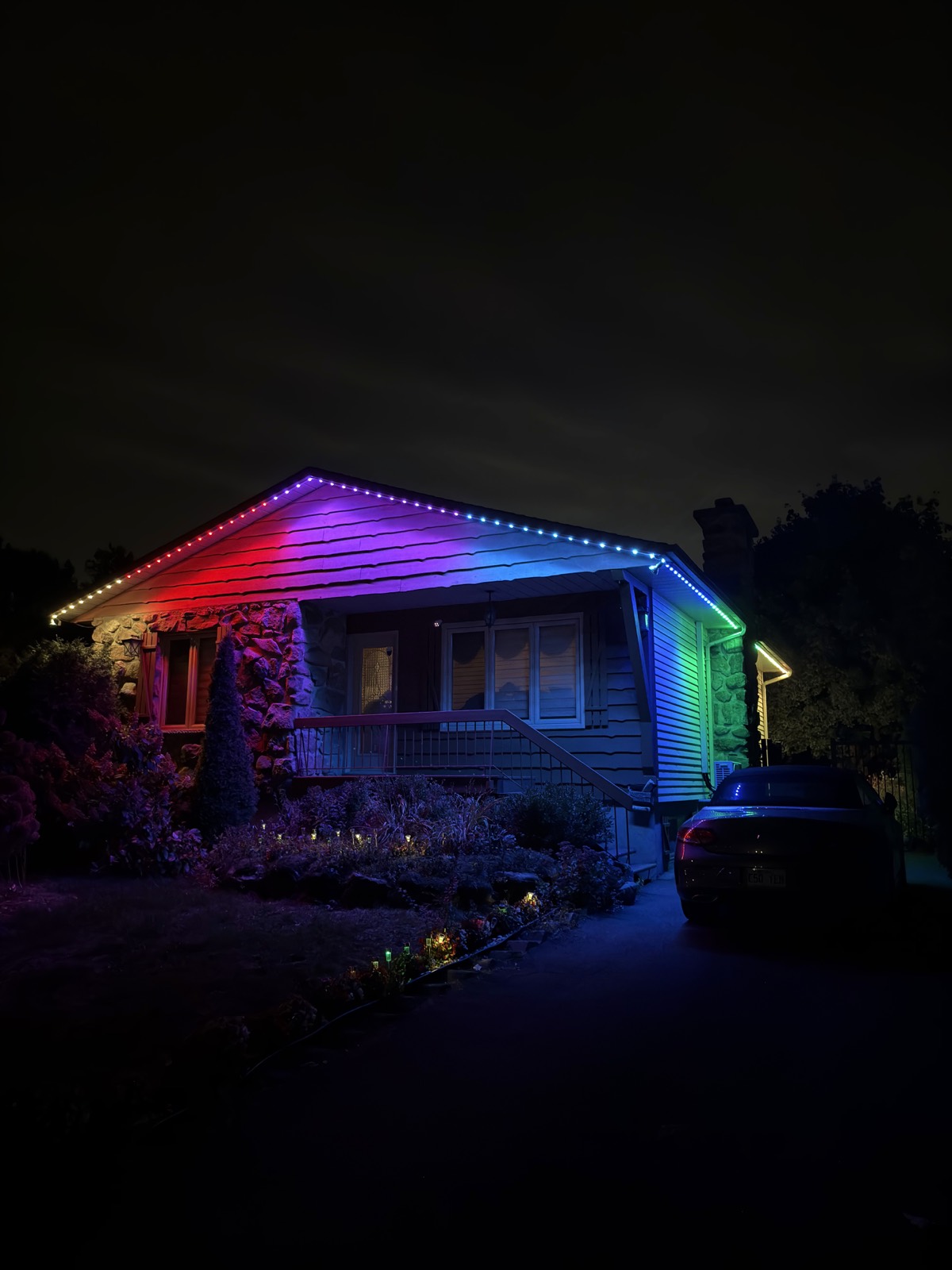 Projet d'installation de lumières LED permanentes Luminov
